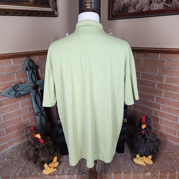 Nike Golf Dri Fit Green Polo Shirt Antelope Logo Size XXL - Picture 3 of 6
